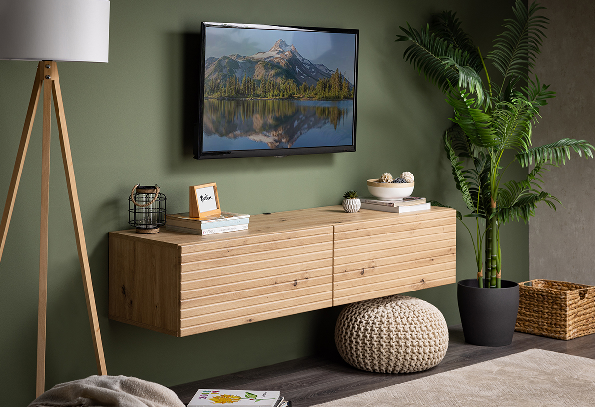 Απεικονίζεται το έπιπλο σε ένα σαλόνι.